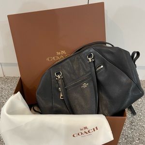 COACH Pebbled Prairie Satchel